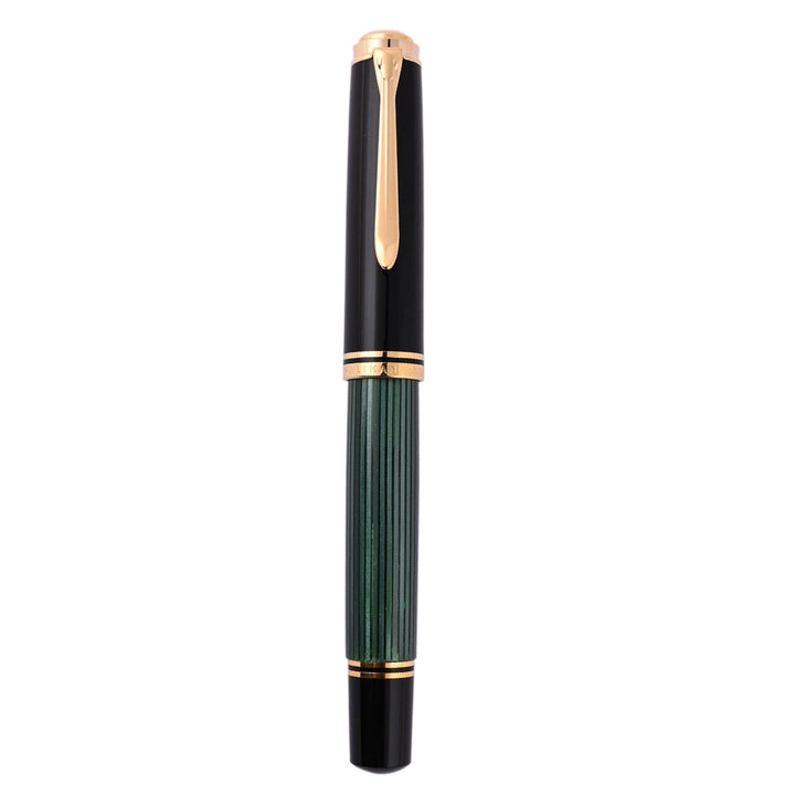 Pelikan 万年筆 グリーン・ブラック M1000 BB Pelikan M1000 Fountain Pen - Black/Green - The Goulet Pen
