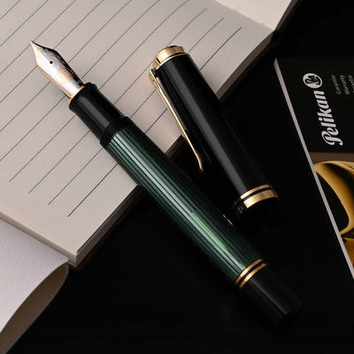 Pelikan M1000 Fountain Pen - Black Green 6