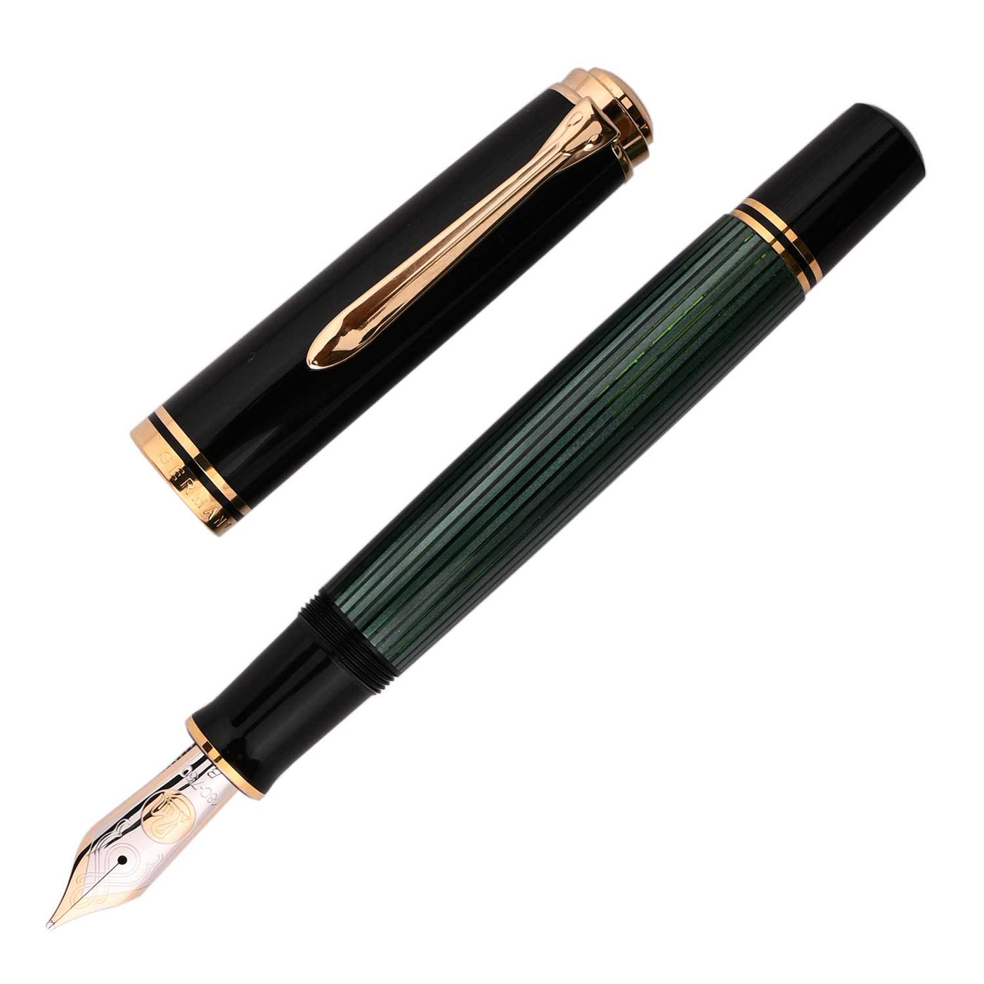Pelikan M800 Fountain Pen - Black Green 1