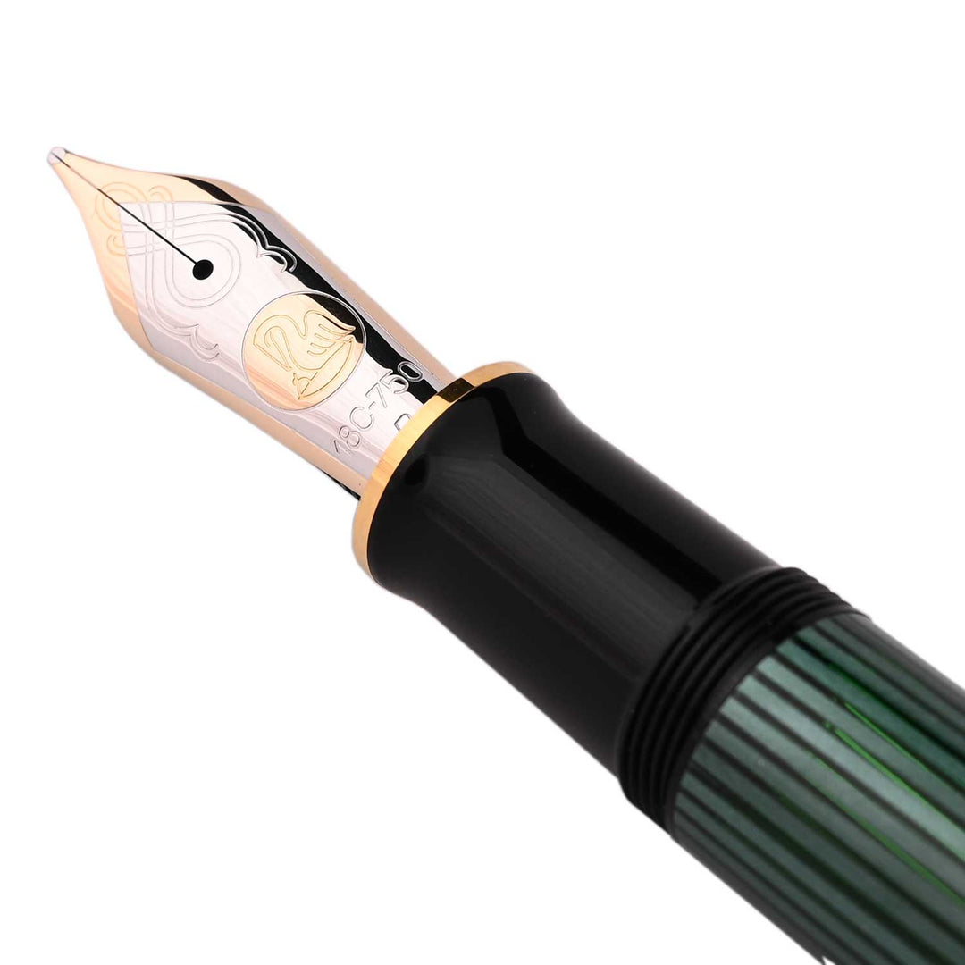Pelikan M800 Black Green Fountain Pen | Shop Online at Makoba |Pelikan