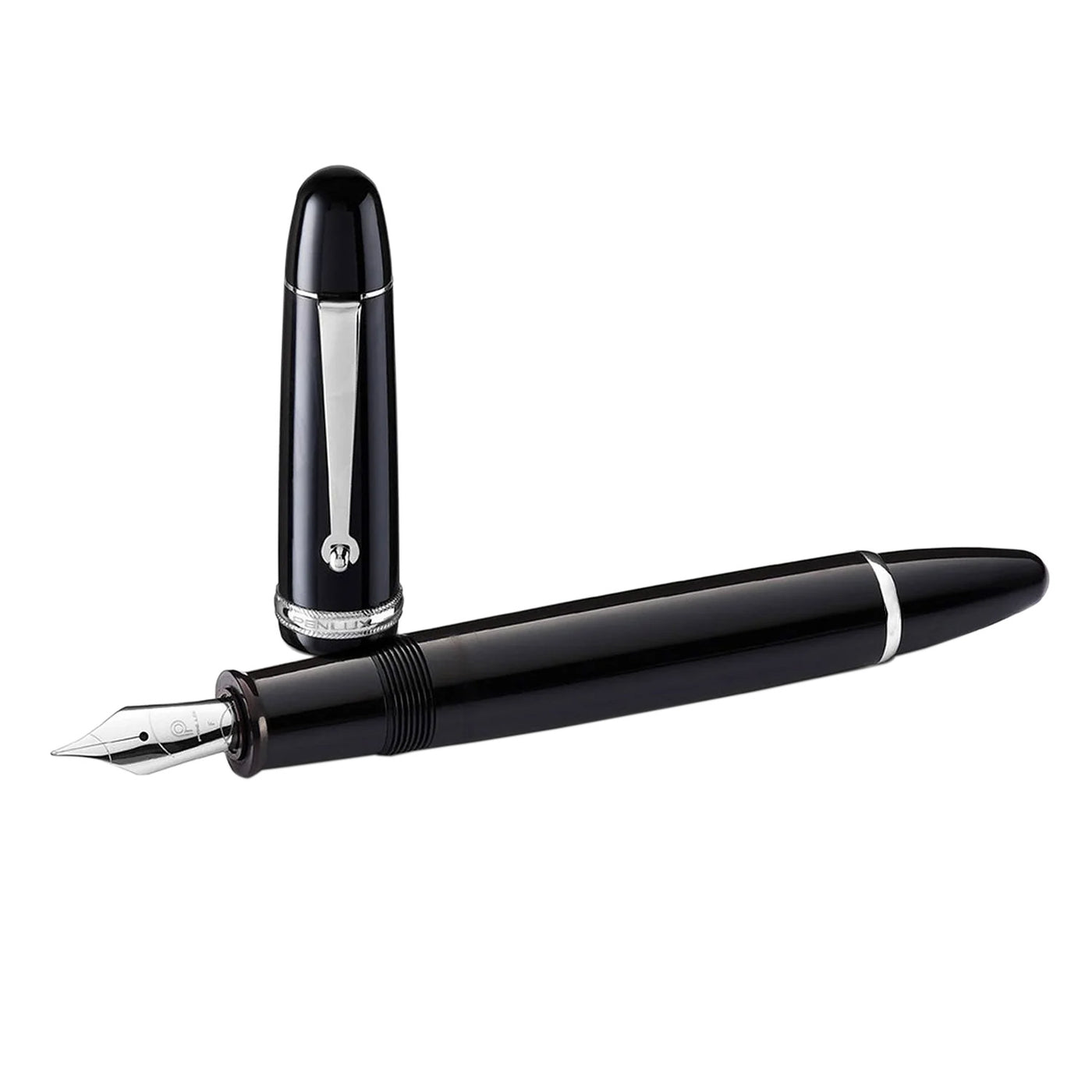 Penlux Masterpiece Grande Fountain Pen - Black 2