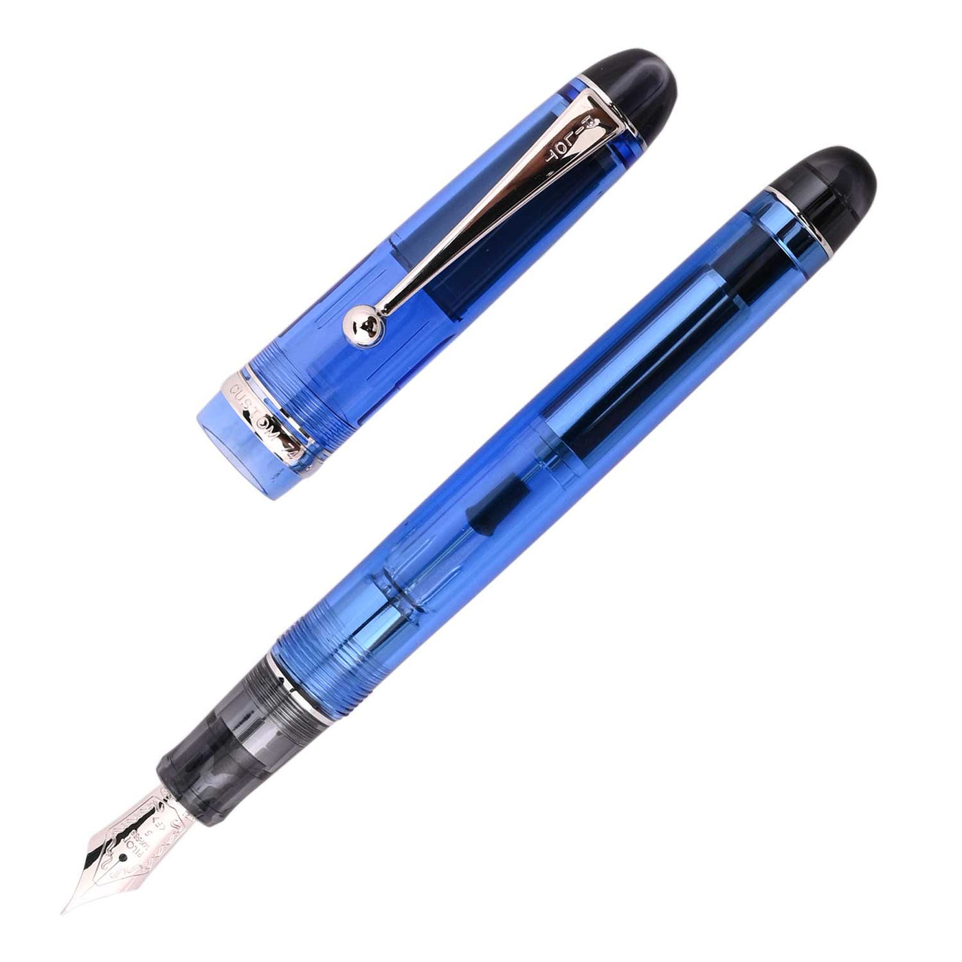 Pilot Custom 74 Fountain Pen - Tinted Blue CT 1