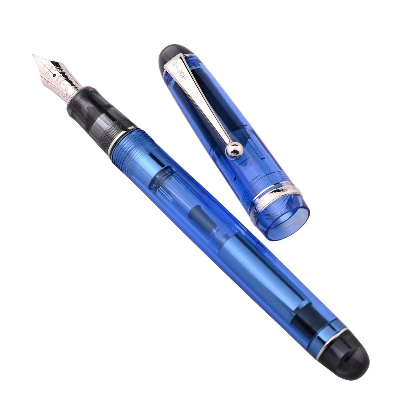 Pilot Custom 74 Fountain Pen - Tinted Blue CT 3