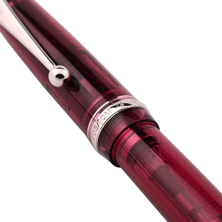 Buy Pilot Custom 74 Fountain Pen - Tinted Wine Red CT Online