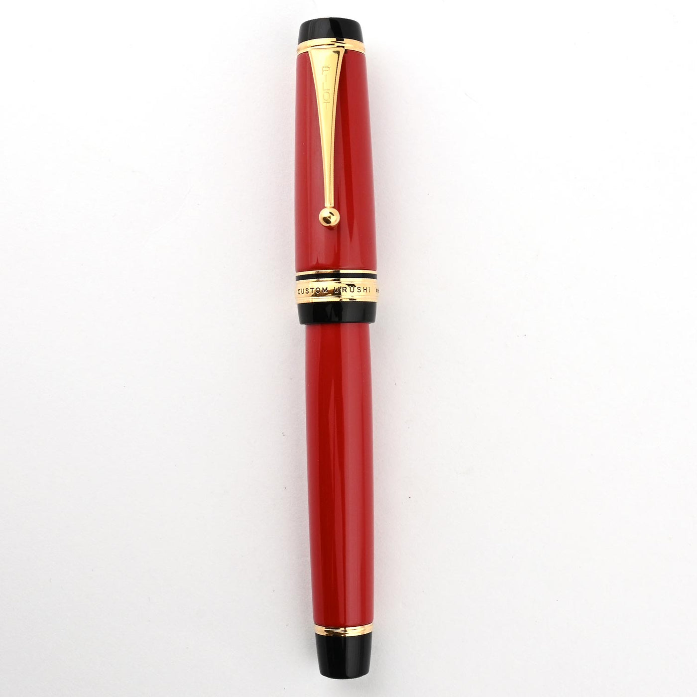 Pilot Custom Urushi Fountain Pen - Vermillion Red GT 5
