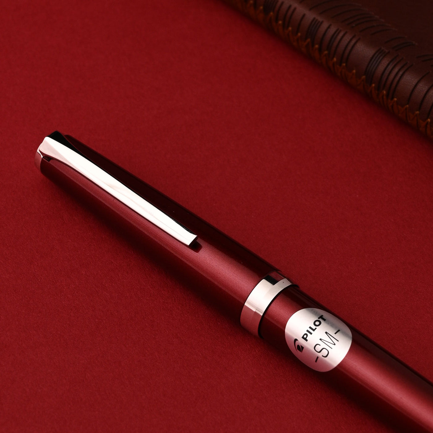 Pilot Falcon Metal Fountain Pen - Red CT 14