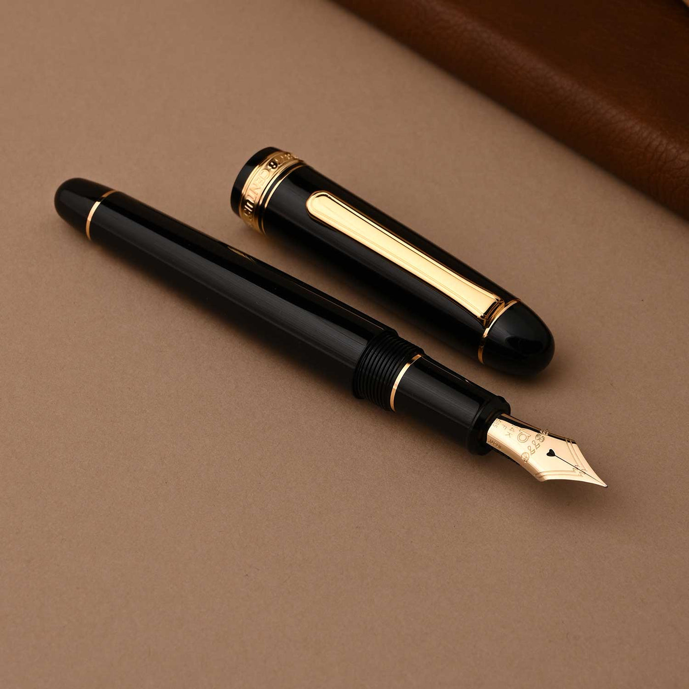 Platinum 3776 Century Fountain Pen - Black in Black 7