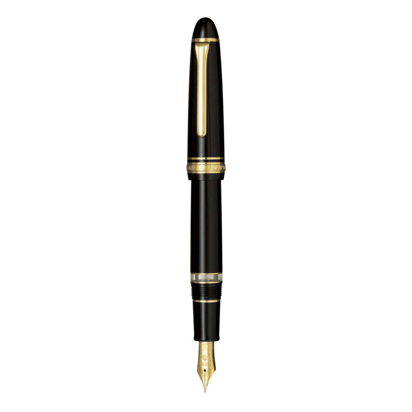 Sailor 1911 Realo Fountain Pen Black Gold Trim 21k Gold Nib 3