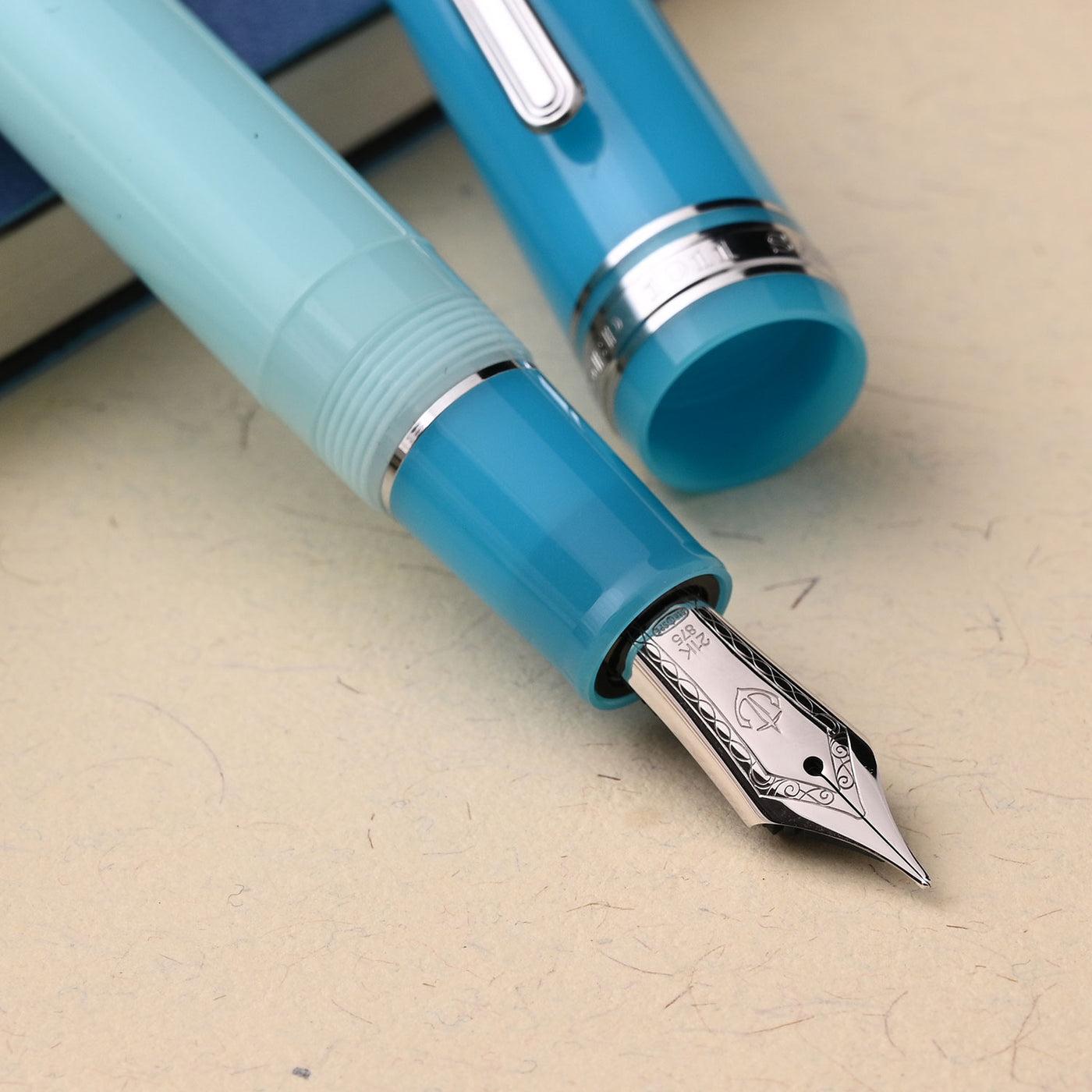 Sailor Professional Gear Cocktail Series Fountain Pen Blue Train (Special Edition) 8