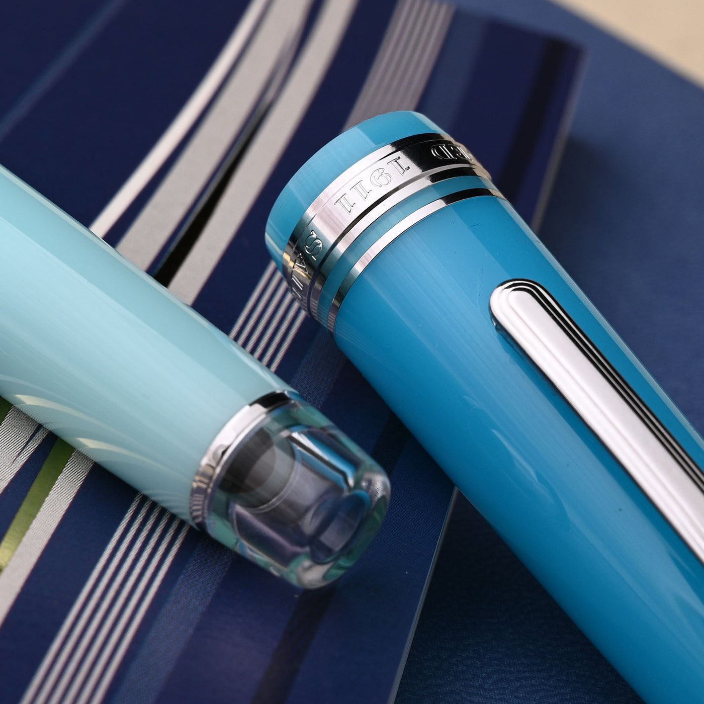 Sailor Professional Gear Cocktail Series Fountain Pen Blue Train (Special Edition) 16