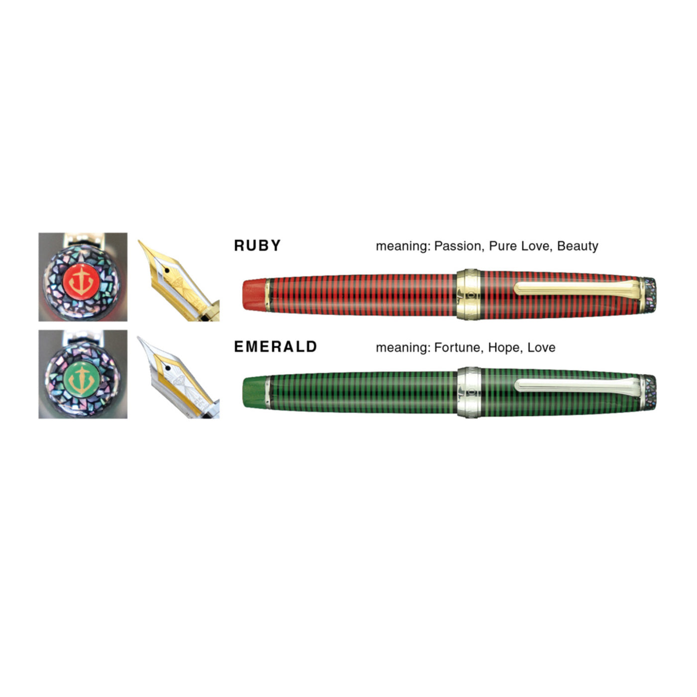 Sailor Wajima Bijou Fountain Pen Ruby GT (Limited Edition) 5