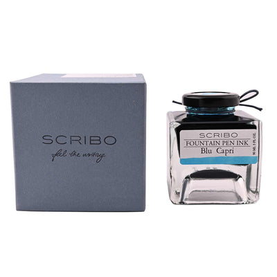 Scribo Blu Capri Ink Bottle Turquoise 90ml 2