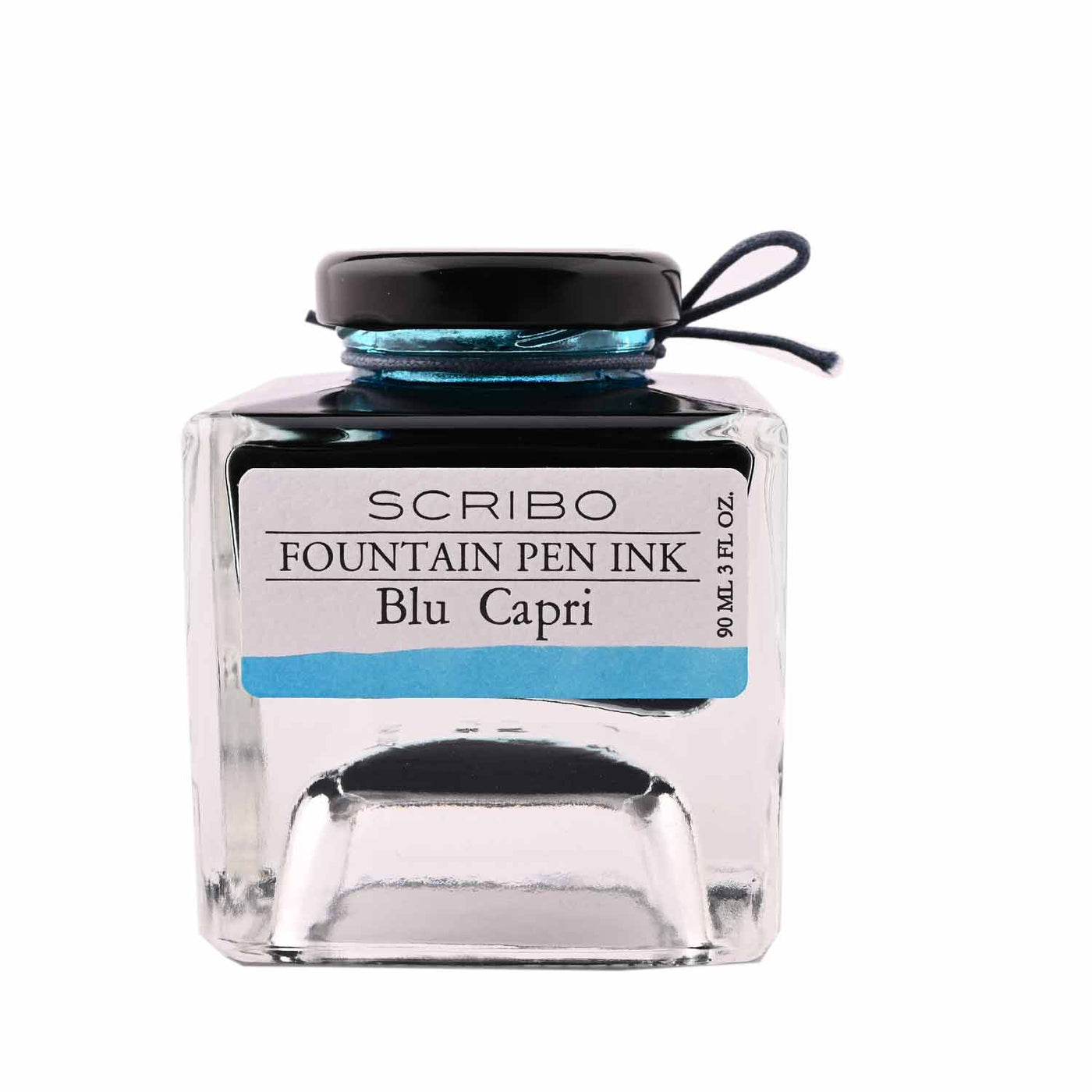Scribo Blu Capri Ink Bottle Turquoise 90ml 3