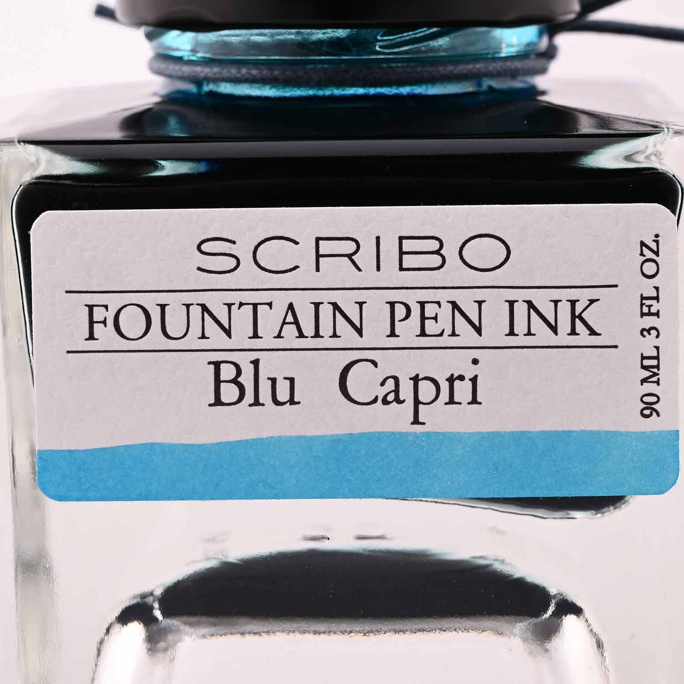 Scribo Blu Capri Ink Bottle Turquoise 90ml 5