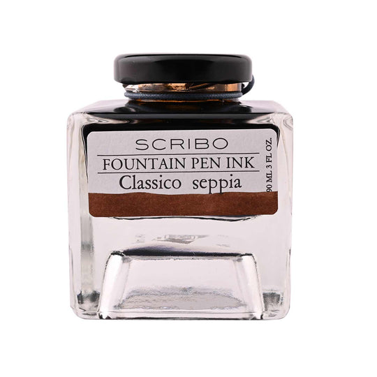 Scribo Classico Seppia Ink Bottle, Brown - 90ml