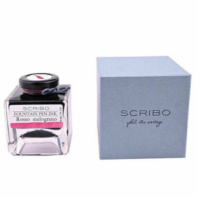 Scribo Rosso Melograno Ink Bottle Red 90ml 2