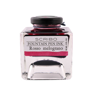 Scribo Rosso Melograno Ink Bottle Red 90ml 5