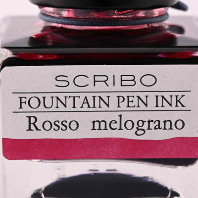 Scribo Rosso Melograno Ink Bottle Red 90ml 6