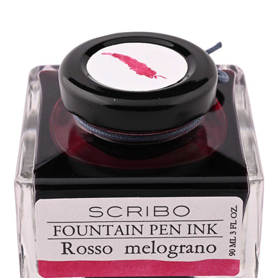 Scribo Rosso Melograno Ink Bottle Red 90ml 7