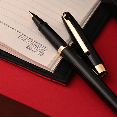 Sheaffer Sagaris Roller Ball Pen - Glossy Black GT 5