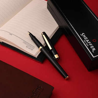 Sheaffer Sagaris Roller Ball Pen - Glossy Black GT 4