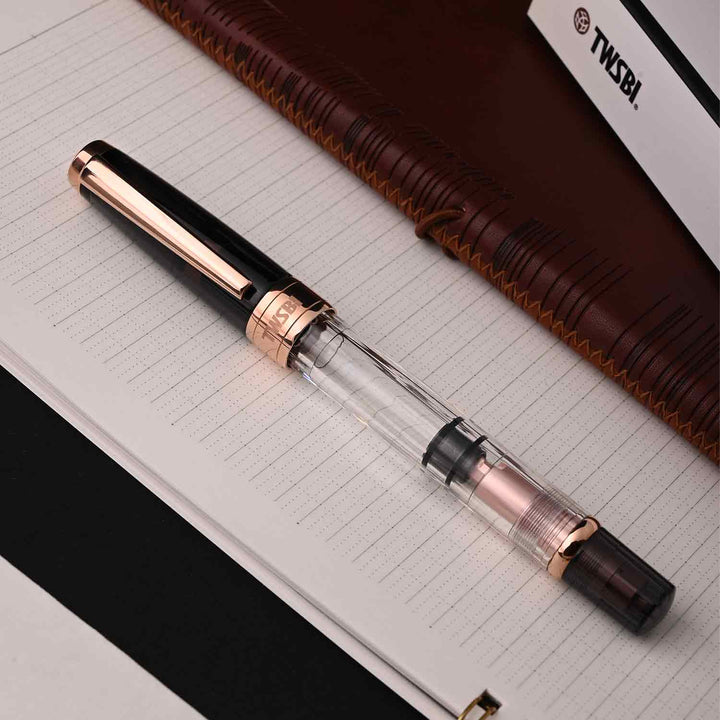 Buy TWSBI Diamond 580 Fountain Pen - Smoke Rosegold II Online