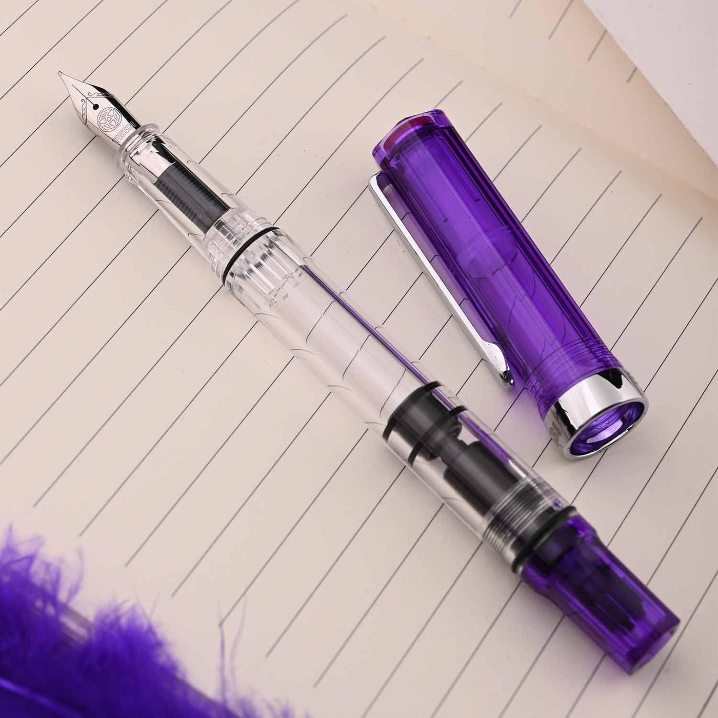 TWSBI Eco Fountain Pen  Transparent Purple (Special Edition) 9