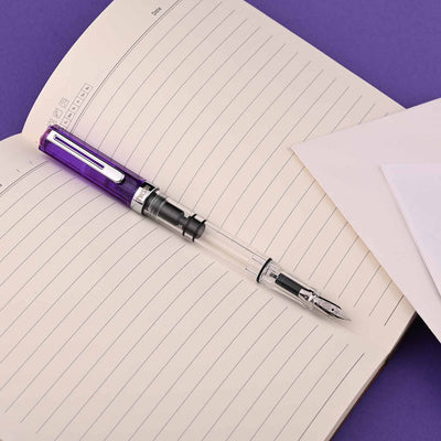 Twsbi Eco Fountain Pen - Transparent Purple (Special Edition) 6