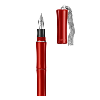 Tibaldi Bamboo Fountain Pen - Lipstick Red 2
