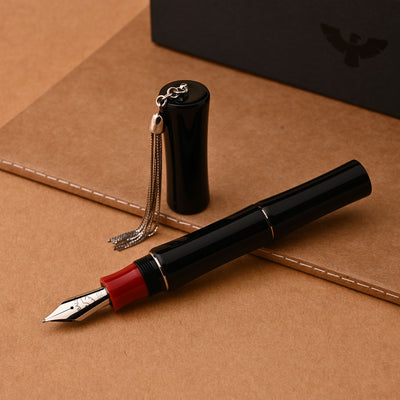 Tibaldi Bamboo Fountain Pen - Rich Black CT 9