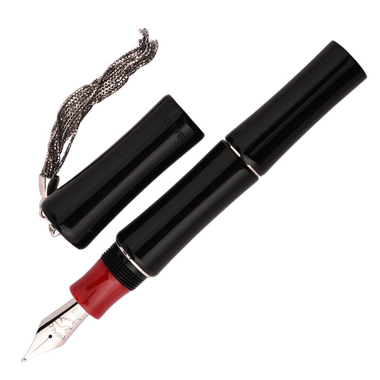 Tibaldi Bamboo Fountain Pen - Rich Black CT