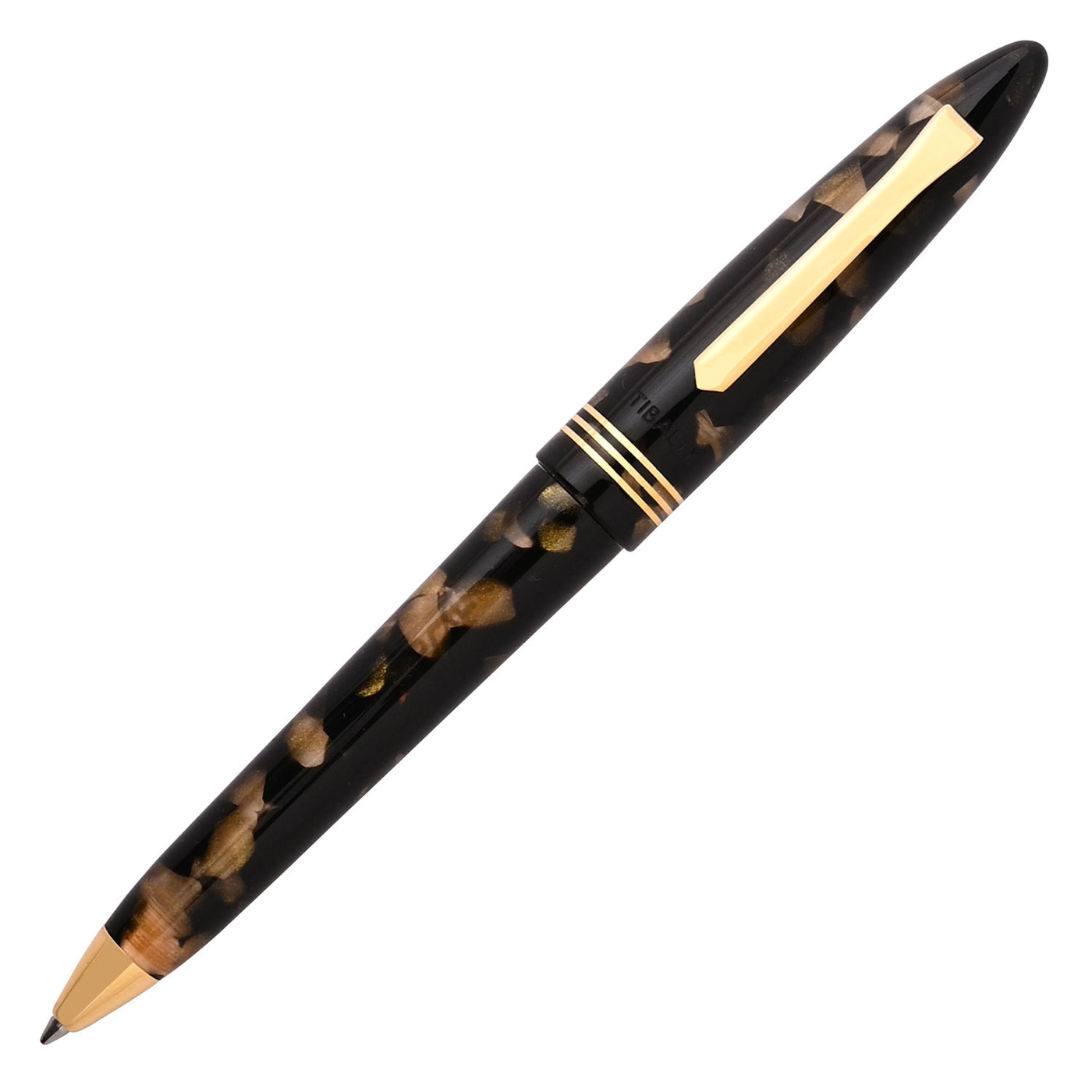 Tibaldi Bononia Ball Pen - Black Gold 1