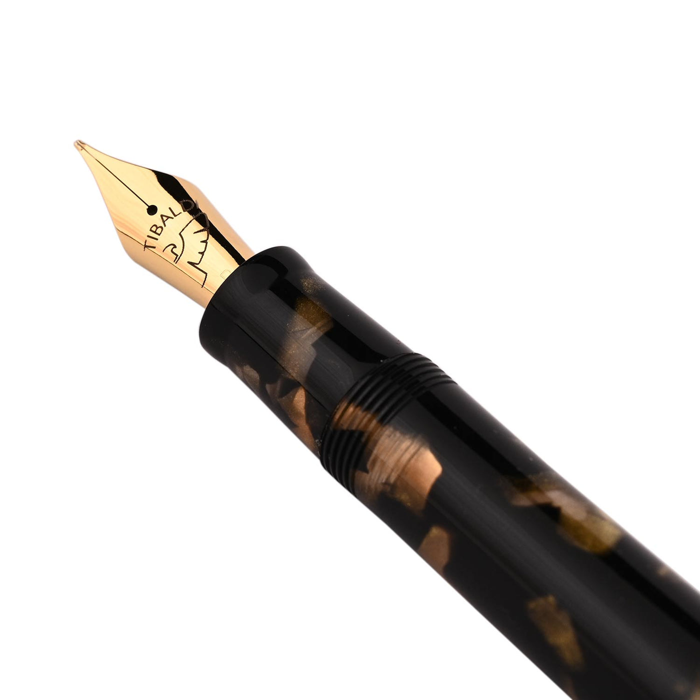 Tibaldi Bononia Fountain Pen - Black Gold GT 2
