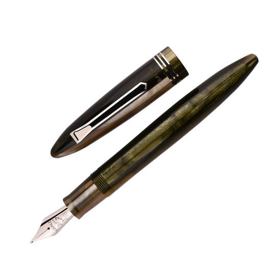 Tibaldi Bononia Fountain Pen - Martini Olive CT