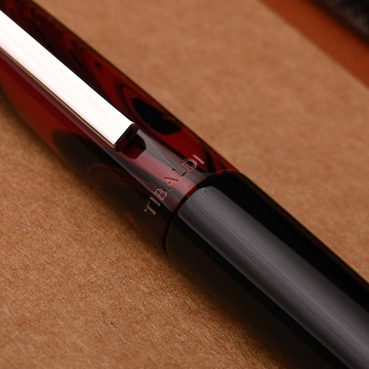 Tibaldi Infrangibile Roller Ball Pen - Mauve Red 12