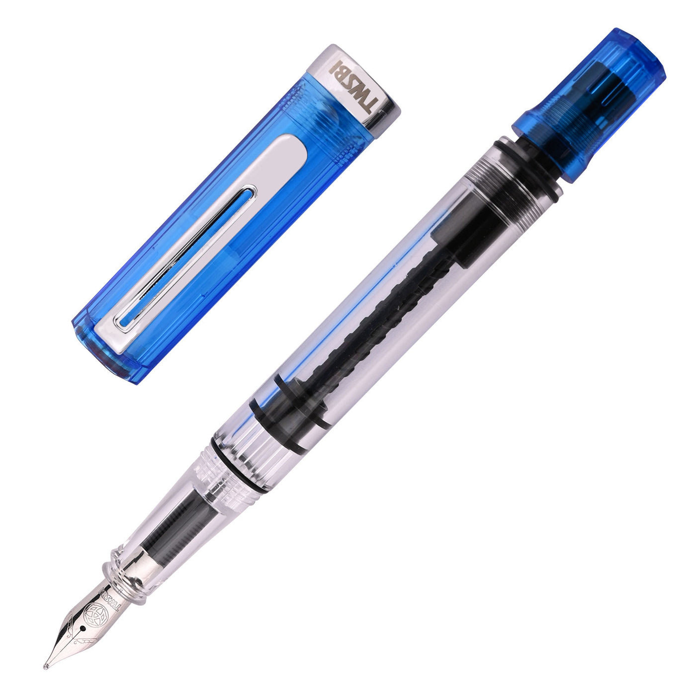 Twsbi Eco Fountain Pen - Transparent Blue 1