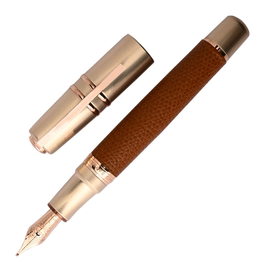Visconti Homo Sapiens Dual Touch Fountain Pen - Cognac