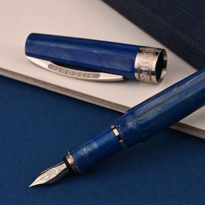 Visconti Mirage Fountain Pen - Aqua Blue CT 6