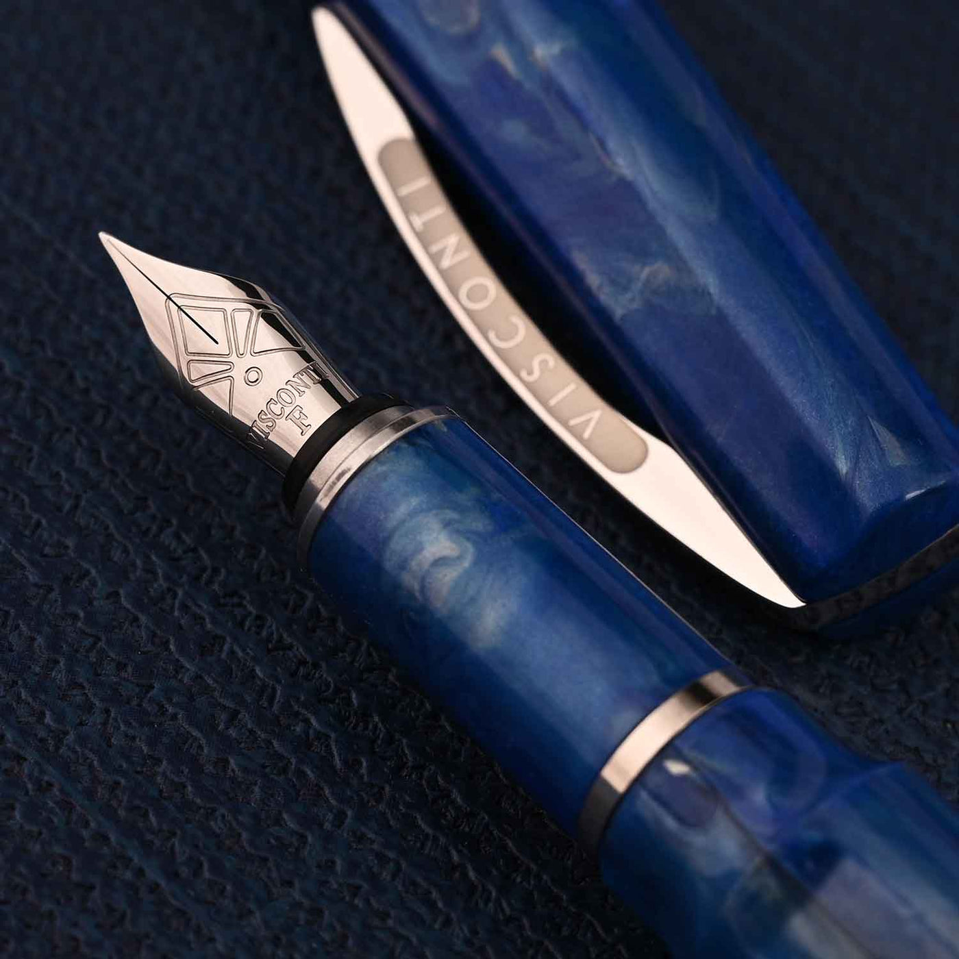 Visconti Mirage Fountain Pen - Aqua Blue CT 7