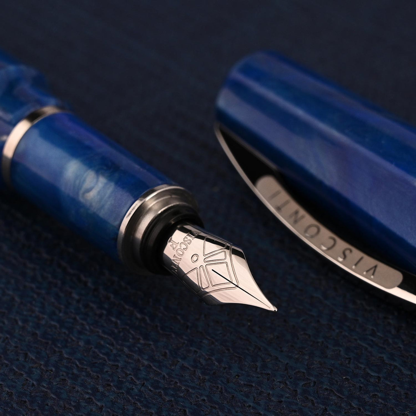 Visconti Mirage Fountain Pen - Aqua Blue CT 8