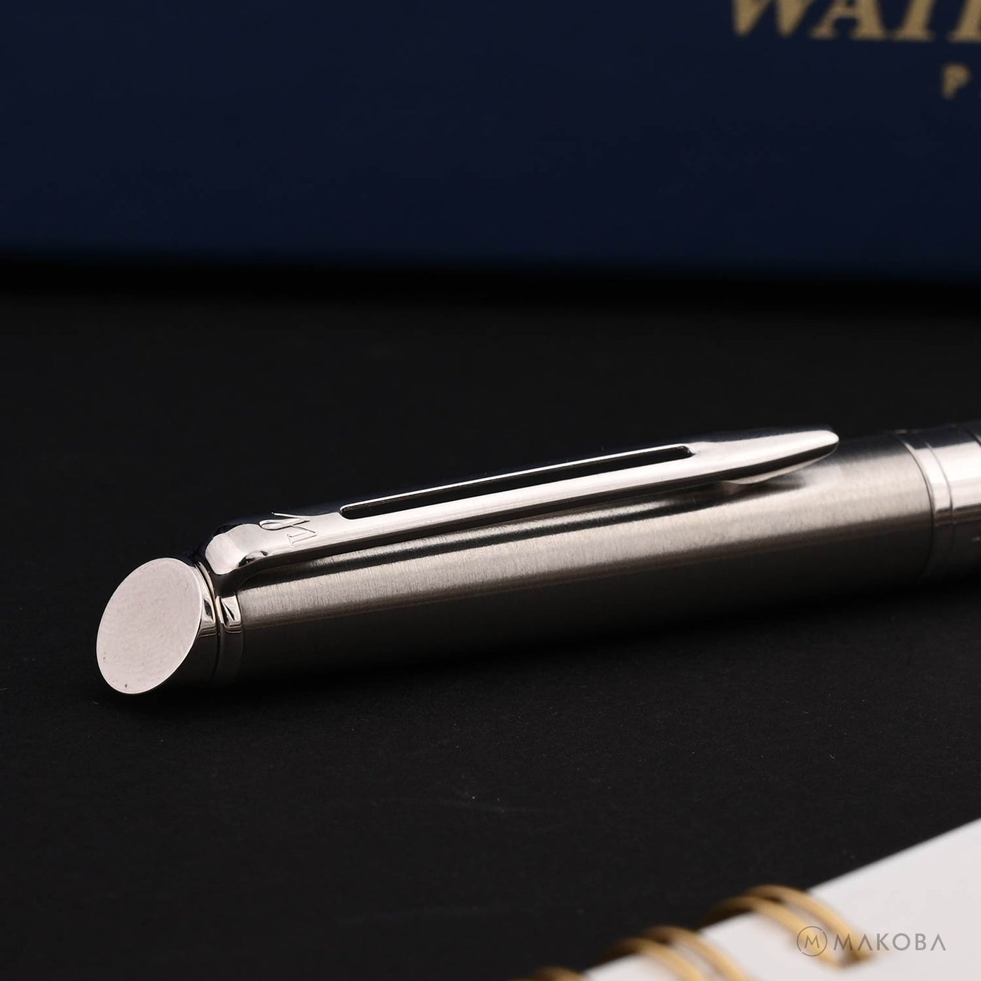 Waterman Hemisphere Roller Ball Pen, Stainless Steel 