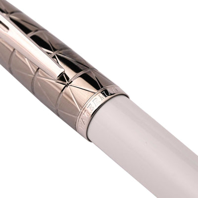 Waterman Carene Ball Pen - Contemporary White & Gunmetal 2