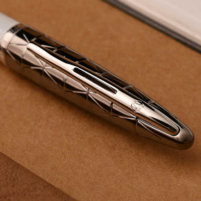 Waterman Carene Ball Pen - Contemporary White & Gunmetal