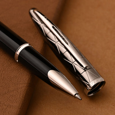 Waterman Carene Roller Ball Pen - Contemporary Black & Gunmetal 8