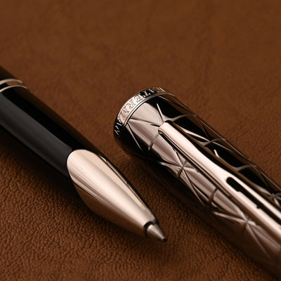 Waterman Carene Roller Ball Pen - Contemporary Black & Gunmetal 9