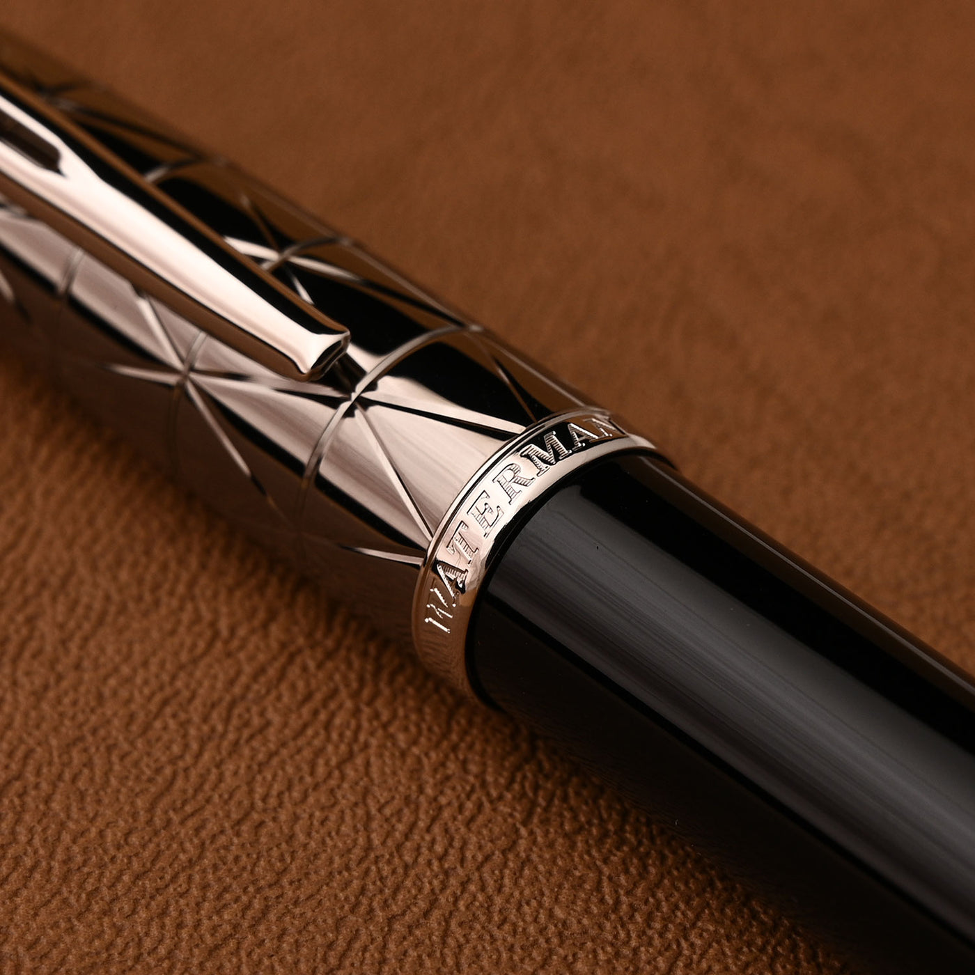 Waterman Carene Roller Ball Pen - Contemporary Black & Gunmetal 10